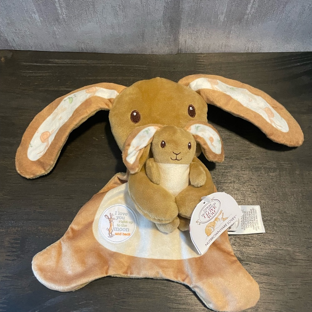 Guess How Much I Love You Lovey Bunny Plush Crinkle Security Comforter